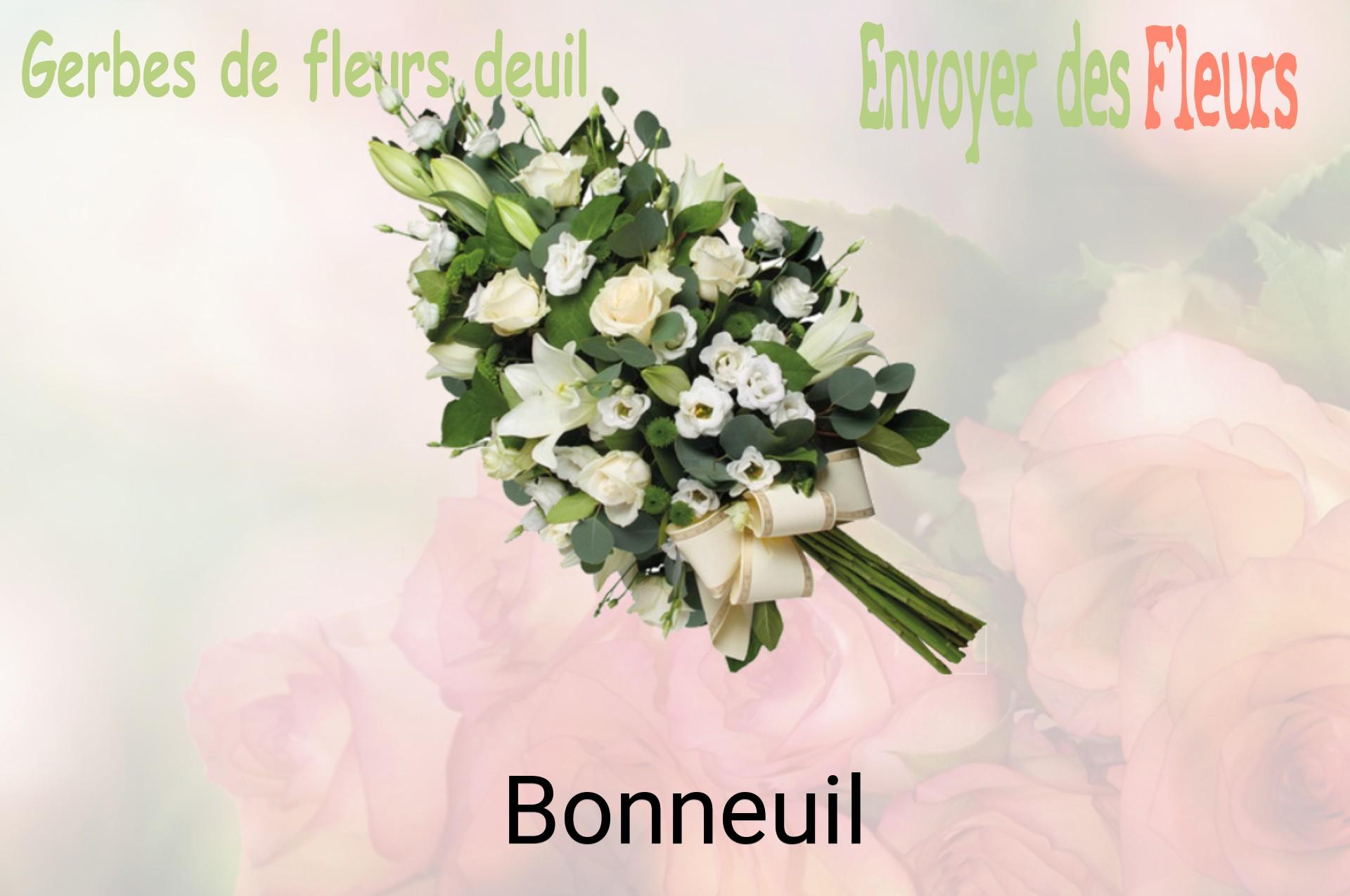 Gerbe de fleurs de deuil livrée à Bonneuil